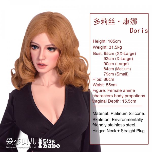 ElsaBabe 160-165 CM Platinum Silicone Sex Doll Doris Connor - Image 5